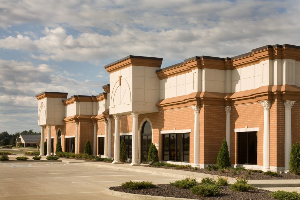 A Woodward build-to-suit project — interior shell ready for tenant fit-out